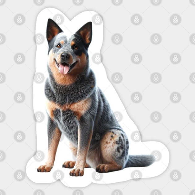 Australian Cattle Dog Sticker by millersye